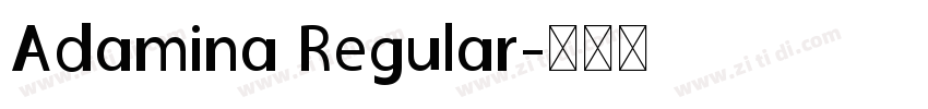 Adamina Regular字体转换